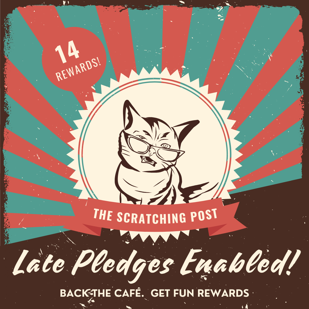Kickstarter Late Pledges Enabled, The Scratching Post Champaign, IL Rebecca Minick owner