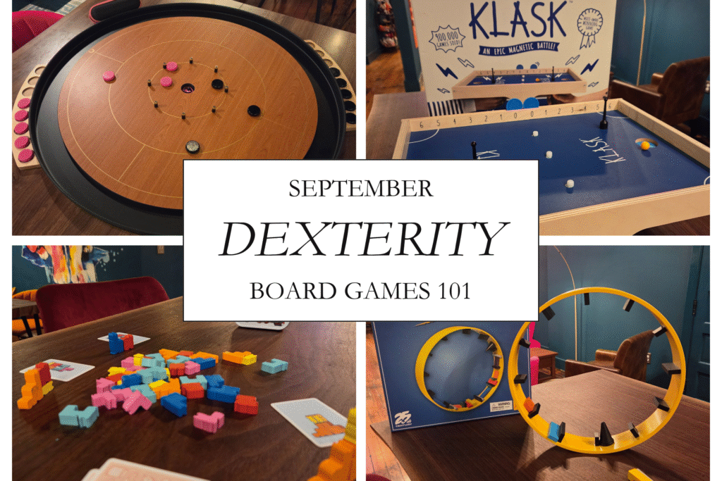 Board Games 101 Dexterity Games The Scratching Post Board Game Cafe Champaign, IL