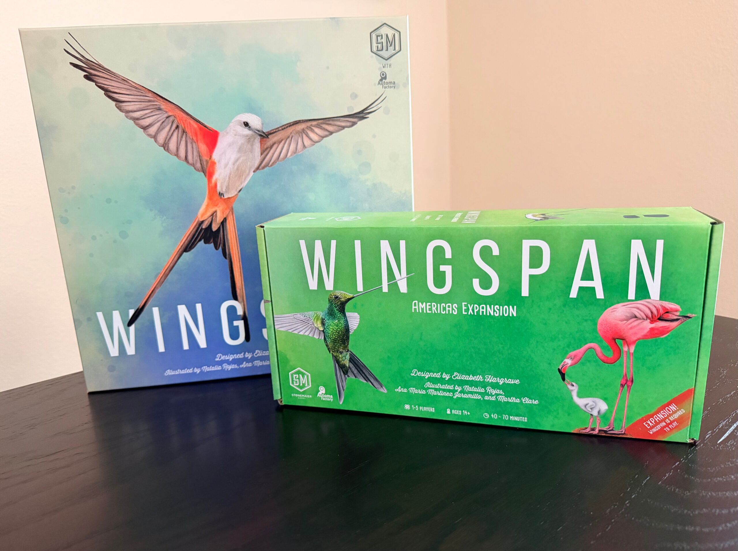 Wingspan Americas expansion release - Wingspan Americas Box and Wingspan Box